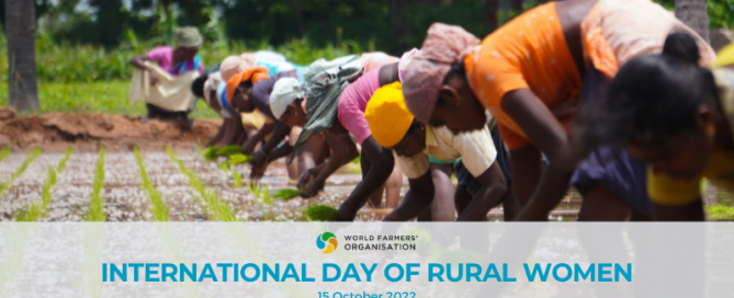 WFO PRESIDENT INTERNATIONAL DAY OF RURAL WOMEN 2022