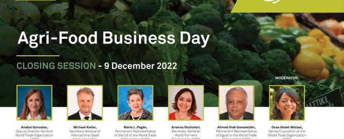 WFO on trade barriers and improving trading environment at the WTO "Agri-Food Business Day"