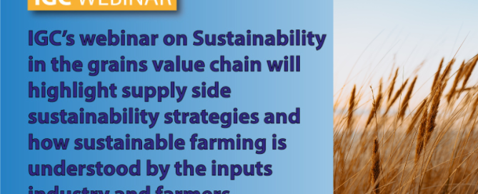 WFO’s perspective on sustainability in the grains value chain at the International Grains Council seminar