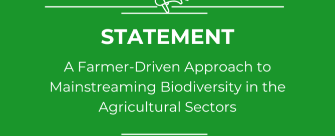 Statement of the World Farmers’ Organisation for CBD COP16 Biodiversity