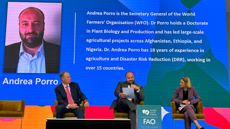 WFO Secretary General Andrea Porro at the FAO Science and Innovation Forum